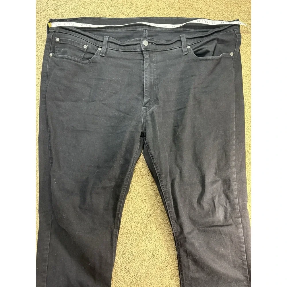 Levis 541 Jeans Men 46x30 Black Straight Leg Mid-Rise Casual